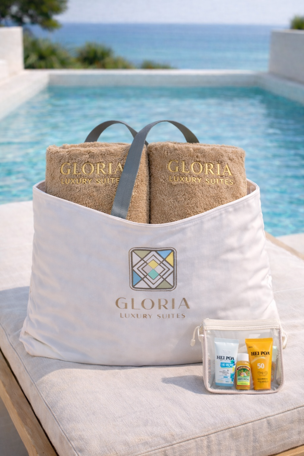 Welcome amenities and keepsake bag